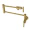 Kingston Brass KS4107CML Wall Mount Pot Filler, Brushed Brass KS4107CML - alternate 1